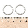 Tarnish Resistant 304 Stainless Steel Hoop Earrings EJEW-P177-P-09-4