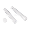 Clear Tube Plastic Bead Containers with Lid X-C066Y-3