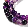 Natural Striped Agate/Banded Agate Beads Strands G-Z060-A01-A12-4