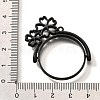 Rotatable Alloy Swivel Open Back Bezel Pendants PALLOY-I223-20EB-3