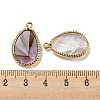 Natural Amethyst Faceted Pendants G-M431-14G-06-3