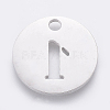 Non-Tarnish 304 Stainless Steel Pendants STAS-F233-01-P-2