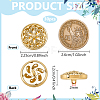Alloy Shank Buttons FIND-WH0199-427G-2