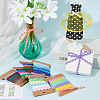  6 Cards 6 Styles Colorful Wave-edge Webbing Polyester Ribbons OCOR-NB0001-80-5
