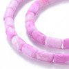 Opaque Baking Painted Crackle Glass Beads Strands FGLA-T004-01A-3