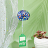 Japanese Glass Polka Dot Half Round Wind Chimes HJEW-WH0069-22A-4