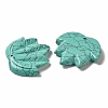 Synthetic Blue Turquoise Carved Pendants G-K353-01E-2