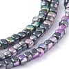 Electroplated Non-magnetic Synthetic Hematite Beads Strands G-L562-04B-2