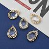 Transparent Glass Pendants GLAA-T007-08G-6