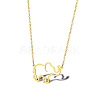 Cute Cartoon Animal 304 Stainless Steel Pendant Necklaces QV5065-14-1