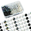 350Pcs 7 Colors Transparent & Opaque Acrylic Beads MACR-FS0001-82-3