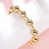 Brass Round Beads Slider Bracelets for Women BJEW-D357-06A-G-1