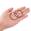 304 Stainless Steel Big Hoop Earrings EJEW-F105-06B-4