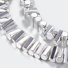 Non-magnetic Synthetic Hematite Beads Strands G-P338-24A-3x6mm-S-1