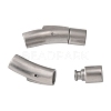 304 Stainless Steel Bayonet Clasps X-STAS-F131-22P-1