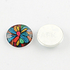 Half Round/Dome Pattern Glass Flatback Cabochons for DIY Projects X-GGLA-Q037-12mm-58-2