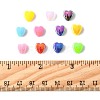200Pcs 2 Colors ABS Plastic Beads KY-FS0001-42A-5