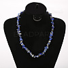 Natural Lapis Lazuli Chip Beaded Necklaces for Women FS-WG9F5E2-03-1