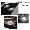 Resin 3D Baseball PVC Waterproof Car Stickers DIY-WH0349-181-6