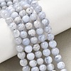 Natural Blue Lace Agate Beads Strands G-G346-A01-6mm-1