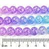 Spray Painted Crackle Glass Beads Strands DGLA-C002-8mm-07-5