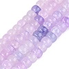 Ombre Effect Dyed Glass Beads Strands GLAA-Q106-05A-A11-1