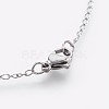 304 Stainless Steel Rosary Bead Necklaces NJEW-F240-06GP-4