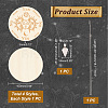 AHADEMAKER 4Pcs 4 Style Sun & Cat Pattern Wooden Pendulum Board DIY-GA0005-04A-2