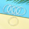 Natural Quartz Crystal Beaded Stretch Bracelets X-BJEW-Q692-46-8mm-1