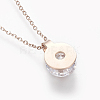 304 Stainless Steel Pendant Necklaces NJEW-O118-33-4