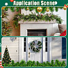 Christmas Wood Round Beads Hanging Ornaments HJEW-CA00081-7