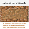 Brass Wax Seal Stamp with Handle AJEW-WH0184-0653-7