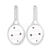 Opaque Printed Acrylic Big Pendants AC-CBA89B1-01A-1