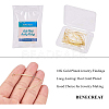 Brass Earring Hooks KK-BC0003-75G-3