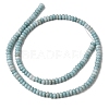 Cracked Opaque Glass Beads Strand GLAA-D306-A07-2