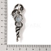 Dyed Natural White Jade Pendants G-A224-03AS-14-4
