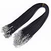 Waxed Cotton Cord Necklace Making X-MAK-S032-1.5mm-B01-1