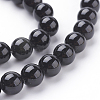 Natural Obsidian Beads Strands G-G099-8mm-24-3