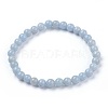 Natural Angelite Stretch Bracelets BJEW-JB03738-05-7