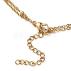 Ion Plating(IP) 304 Stainless Steel Multi-strand Anklets X-AJEW-AN00332-01-3