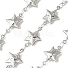 304 Stainless Steel Star Link Chains CHS-Z004-21P-1