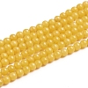 Natural Mashan Jade Round Beads Strands X-G-D263-4mm-XS07-2