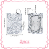 Plastic Mirror HJEW-WH0673-18-2