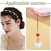 6Pcs 6 Colors Opaque Acrylic Beads SACR-YW0002-14-6