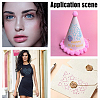 6Pcs 6 Colors Self Adhesive Acrylic Rhinestone Face Gems Stickers AJEW-HY0002-80-5