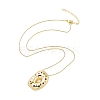 Brass Micro Pave Cubic Zirconia Letter Pendant Necklaces KK-Z069-01G-D-2