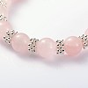 Valentine's Day Charming Natural Gemstone Beaded Stretch Bracelets BJEW-JB01839-02-2