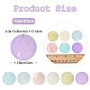 60Pcs 6 Colors Spray Painted Natural Capiz Shell Pendants BSHE-YW0001-18-2