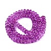 Crackle Transparent Glass Beads Strands GLAA-N074-02A-07-2