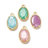 Glass Charms X-KK-M233-01G-1